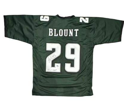 LeGarrette Blount Signed Philadelphia Eagles Custom Jersey (SB LII Champ)