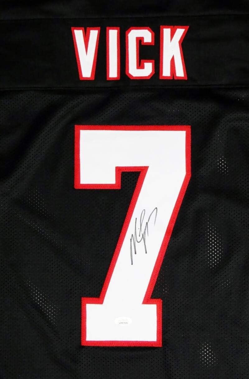 Michael Vick Autographed Black Custom Jersey