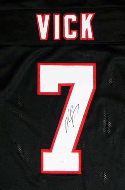 Michael Vick Autographed Black Custom Jersey