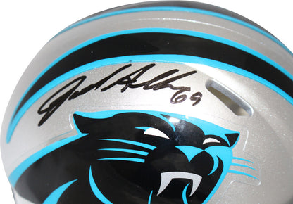 Jared Allen Signed Carolina Panthers Mini Helmet Beckett BAS