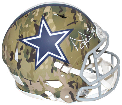 Dak Prescott Dallas Cowboys Autographed Authentic Camo Full Size Helmet