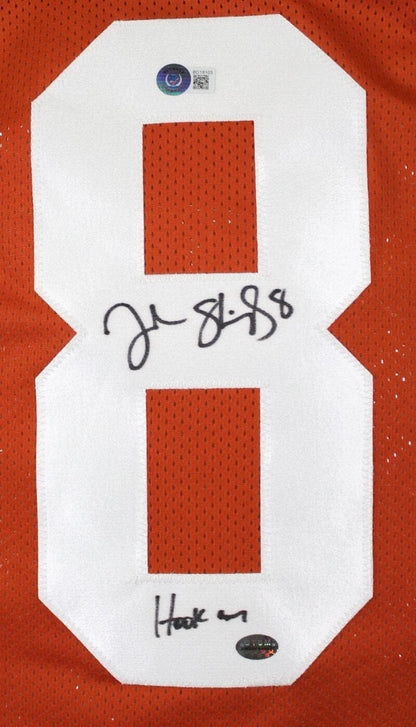 Jordan Shipley Signed Texas Longhorns Style Custom Jersey - "Hook Em"