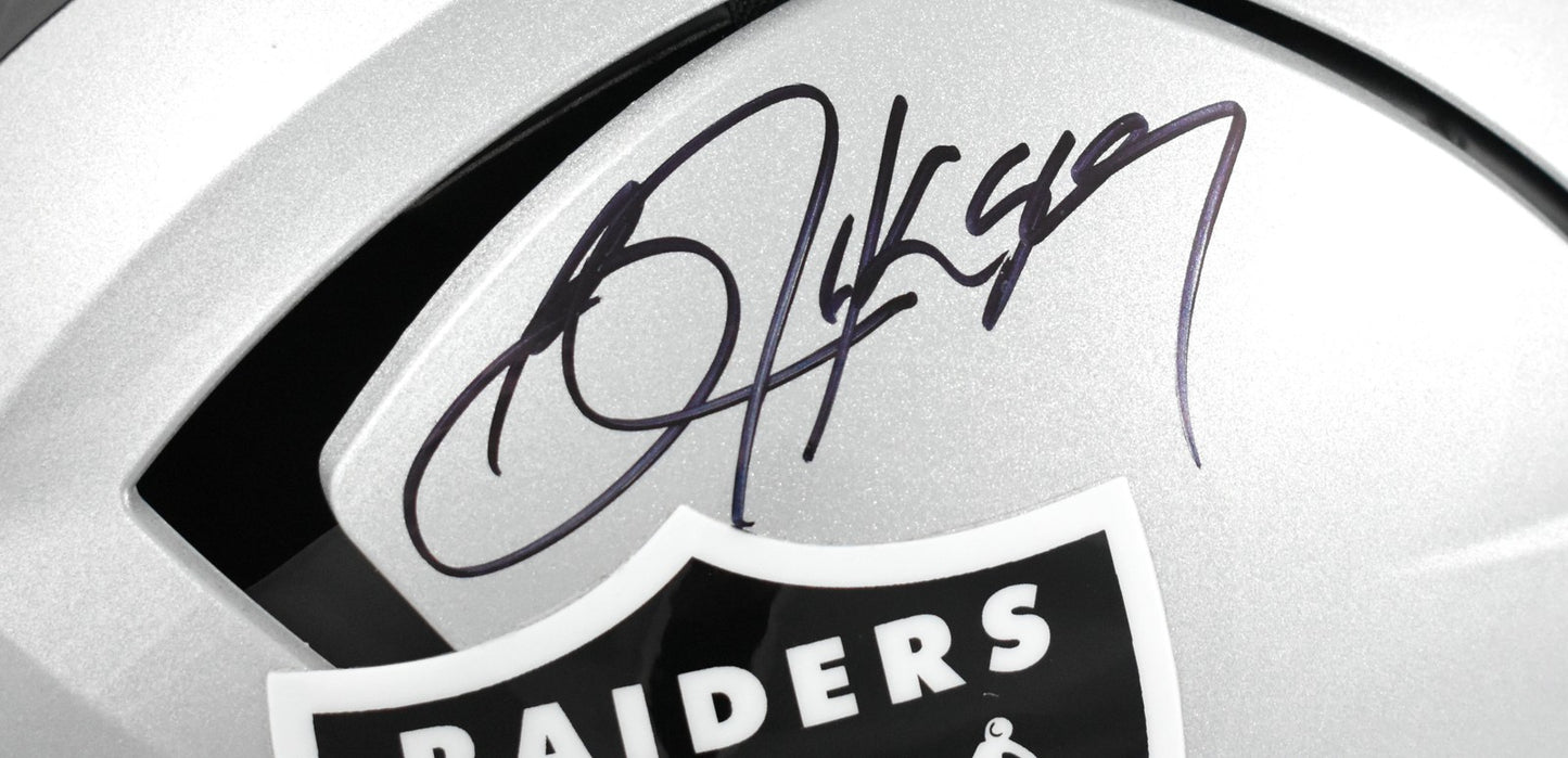 Bo Jackson Autographed Las Vegas Raiders Full Size Axiom Helmet