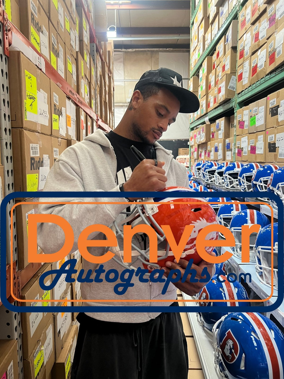 Patrick Surtain Signed Denver Broncos Full Size Throwback Helmet