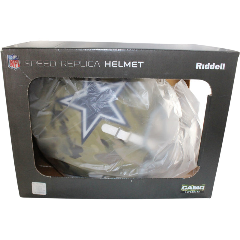 Dak Prescott Autographed Dallas Cowboys Full Size Camo Helmet