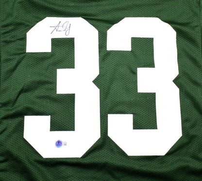 Aaron Jones Signed Green Custom Pro Style Jersey