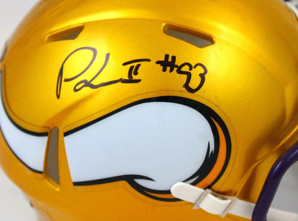 Patrick Jones Signed Minnesota Vikings Flash Speed Mini Helmet