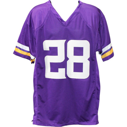 Adrian Peterson Autographed Pro Style Purple Jersey (Beckett Witnessed)