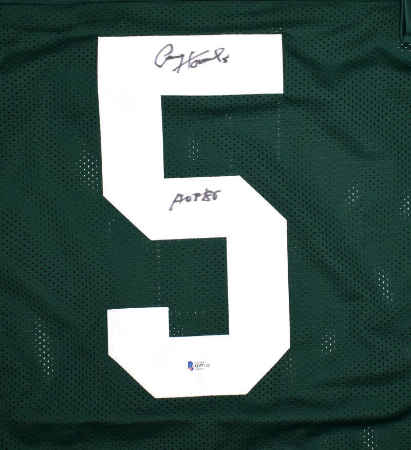Paul Hornung Signed Green Bay Packers Style Custom Green Jersey