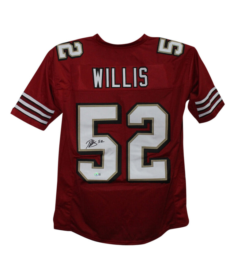 Patrick Willis Signed San Francisco 49ers Custom Jersey (Beckett BAS)