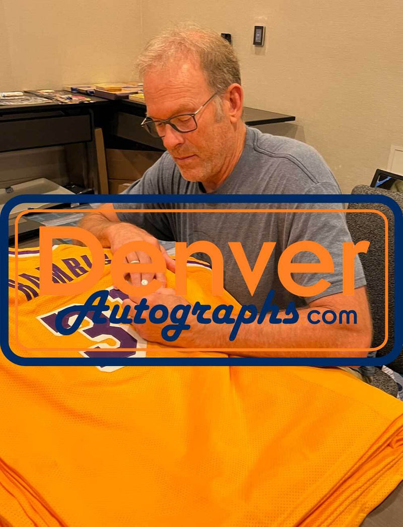 Kurt Rambis Signed Los Angeles Lakers Custom Yellow Jersey