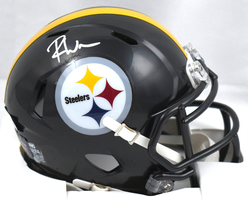 Roman Wilson Autographed Pittsburgh Steelers Speed Mini Helmet