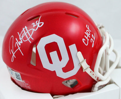 Roy Williams Signed Oklahoma Sooners White Speed Mini Helmet - CHOF 22