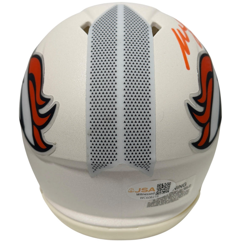 Willis McGahee Denver Broncos Signed Alternate White Mini Helmet JSA