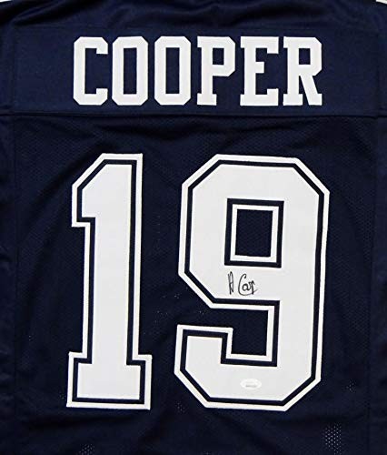 Amari Cooper Autographed Blue Custom Pro Style Jersey