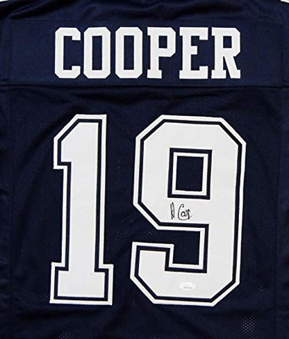 Amari Cooper Autographed Blue Custom Pro Style Jersey