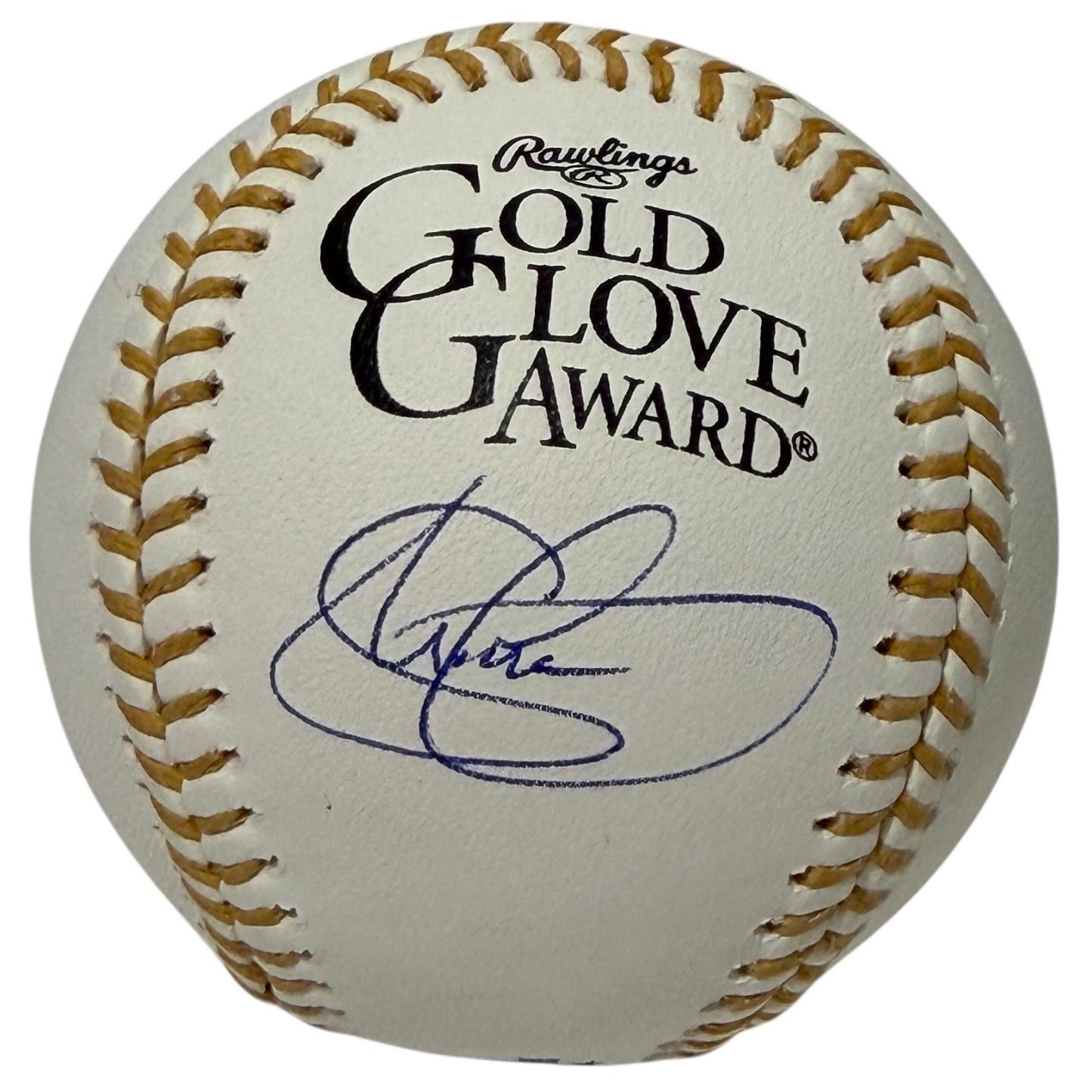 Shawn Green Signed Gold Glove Logo Baseball JSA Witness COA