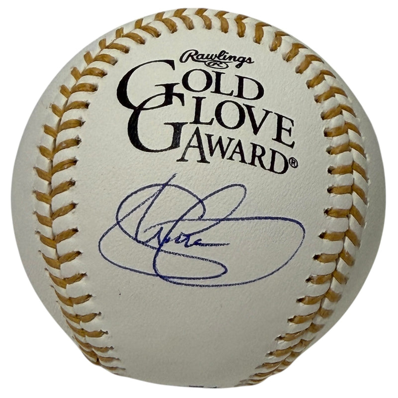Shawn Green Signed Gold Glove Logo Baseball JSA Witness COA