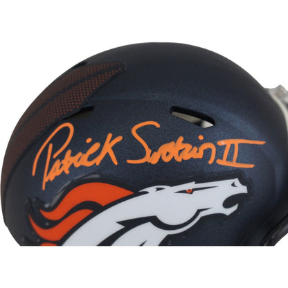 Patrick Surtain Autographed Denver Broncos Mini Helmet (BAS Witnessed)