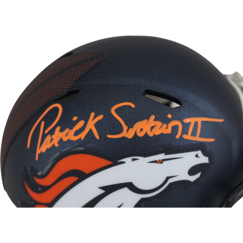 Patrick Surtain Autographed Denver Broncos Mini Helmet (BAS Witnessed)