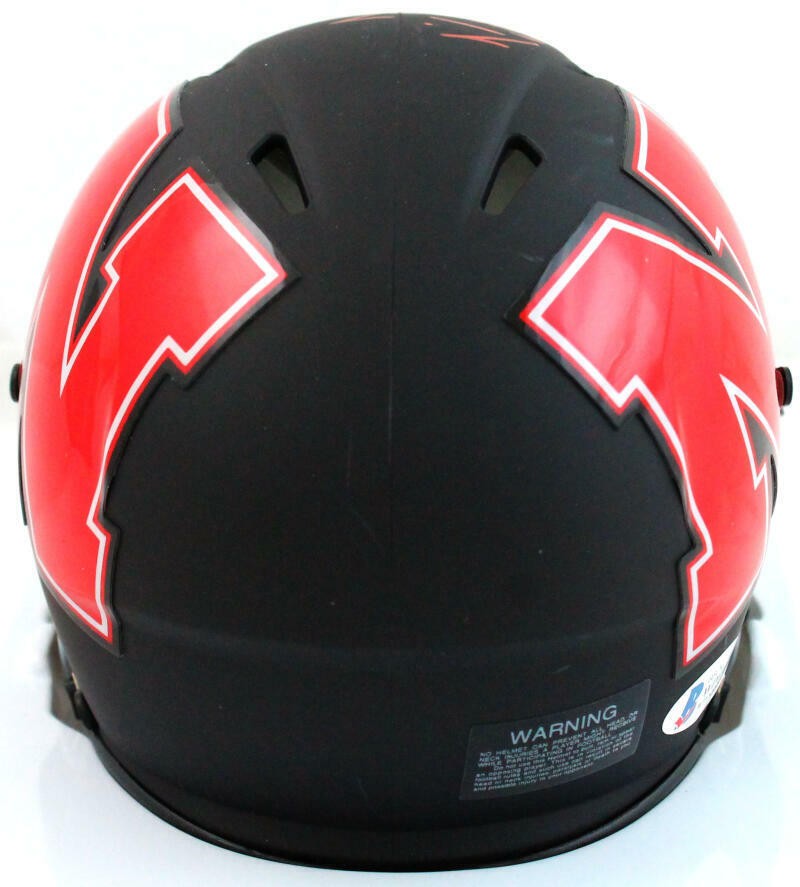 Tommie Frazier Signed Nebraska Cornhuskers AMP Edition Mini Helmet
