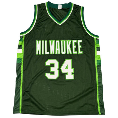 Terry Cummings Signed Milwaukee Bucks Custom Jersey (Beckett COA)