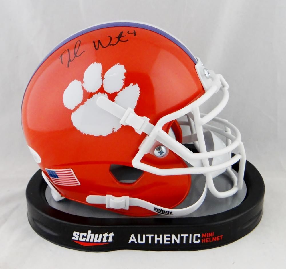 Deshaun Watson Autographed Clemson Tigers Black Schutt Mini Helmet
