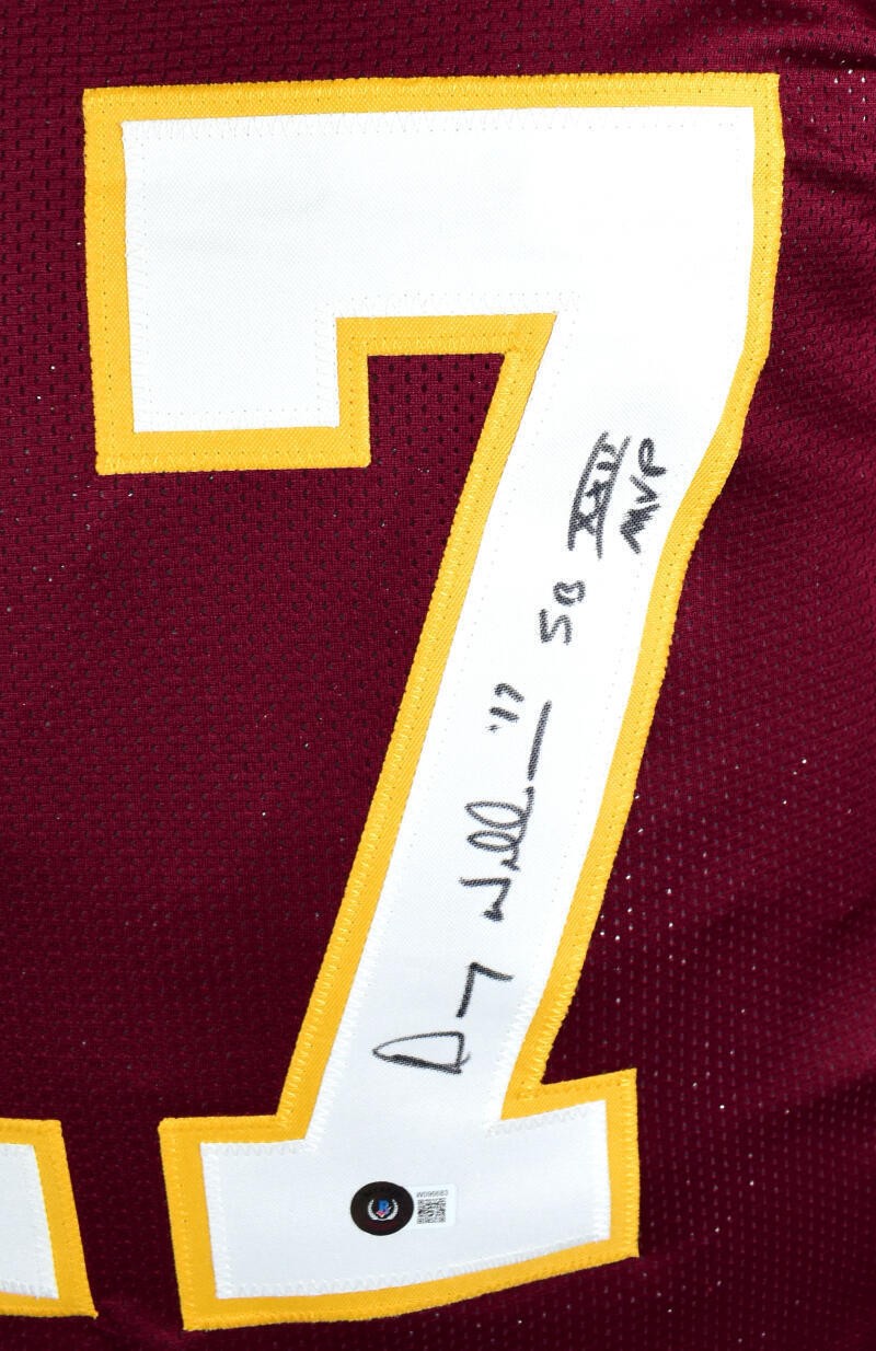 Doug Williams Signed Maroon Custom Jersey with SB MVP Inscription