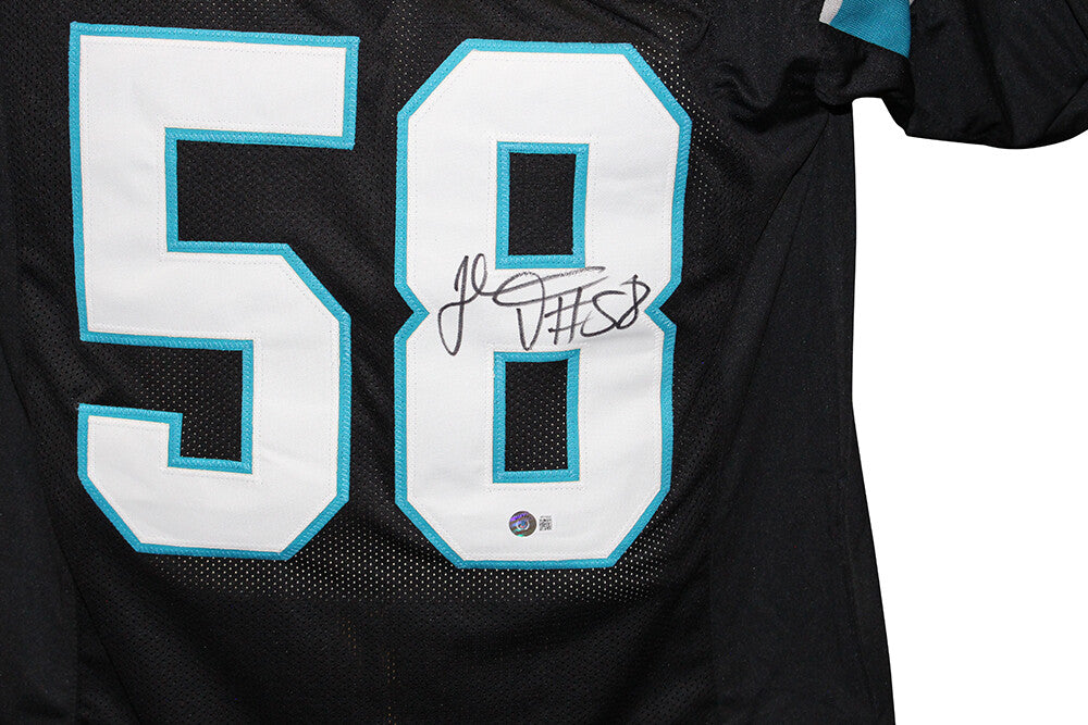 Thomas Davis Signed Carolina Panthers Custom Black Jersey