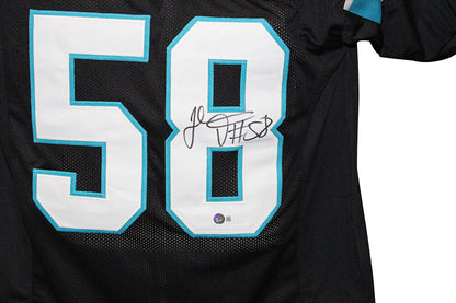 Thomas Davis Signed Carolina Panthers Custom Black Jersey