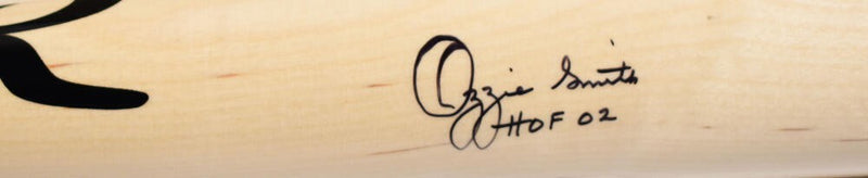 Ozzie Smith Signed Rawlings Blonde Pro Baseball Bat - HOF Inscribed