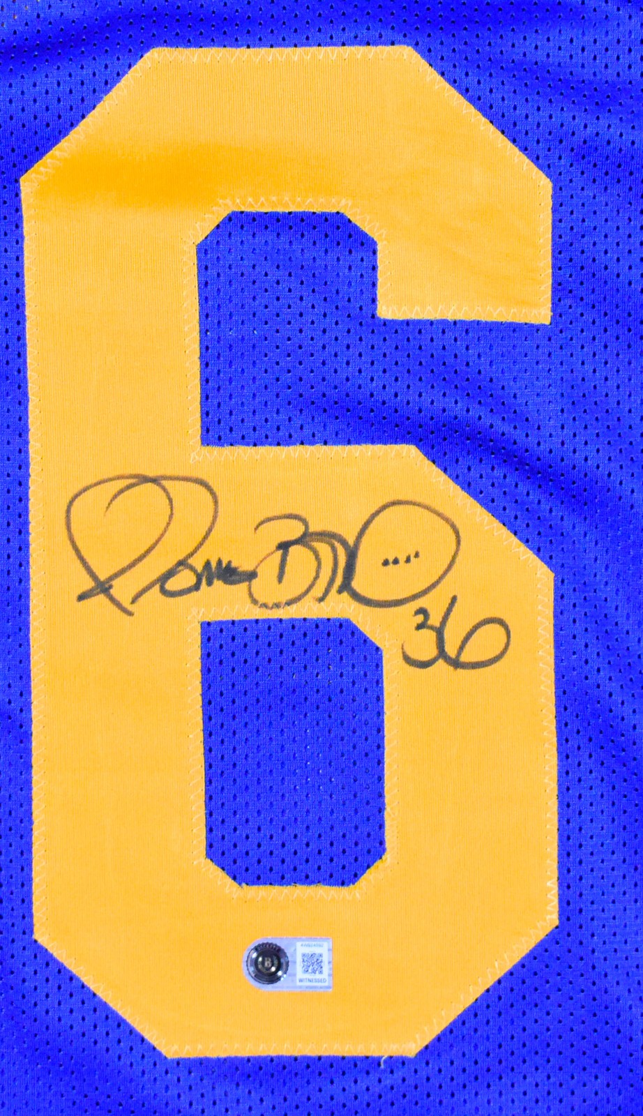 Jerome Bettis Autographed Los Angeles Rams Blue Custom Jersey