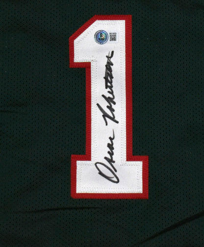 Oscar Robertson Signed Milwaukee Bucks Style Custom Green Jersey