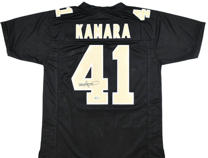 Alvin Kamara Autographed New Orleans Saints Custom Black Jersey