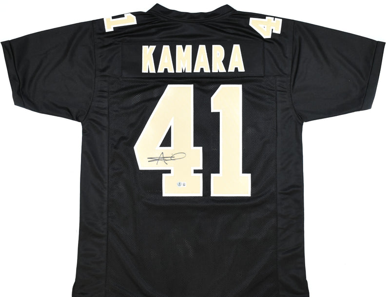 Alvin Kamara Autographed New Orleans Saints Custom Black Jersey