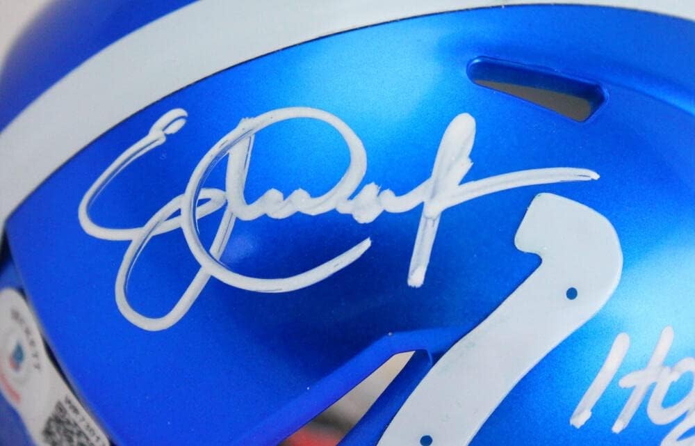 Eric Dickerson Signed Indianapolis Colts Flash Speed Mini Helmet HOF