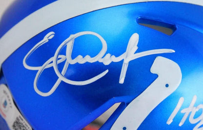 Eric Dickerson Signed Indianapolis Colts Flash Speed Mini Helmet HOF