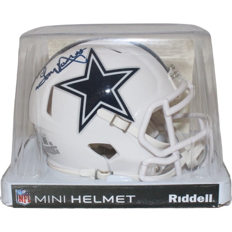 Tony Dorsett Signed Dallas Cowboys 2022 Alternate Mini Helmet Beckett BAS