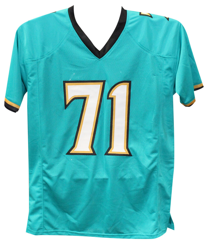 Tony Boselli Signed Jersey Jacksonville Jaguars Teal Pro Style Beckett
