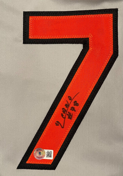 Yennier Cano Baltimore Orioles Autographed Custom Jersey