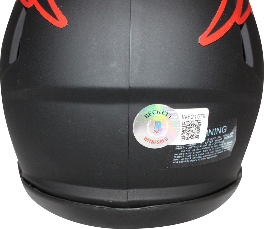 Richard Seymour Signed New England Patriots Eclipse Mini Helmet (HOF)