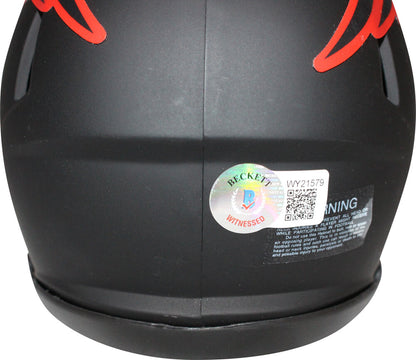 Richard Seymour Signed New England Patriots Eclipse Mini Helmet (HOF)