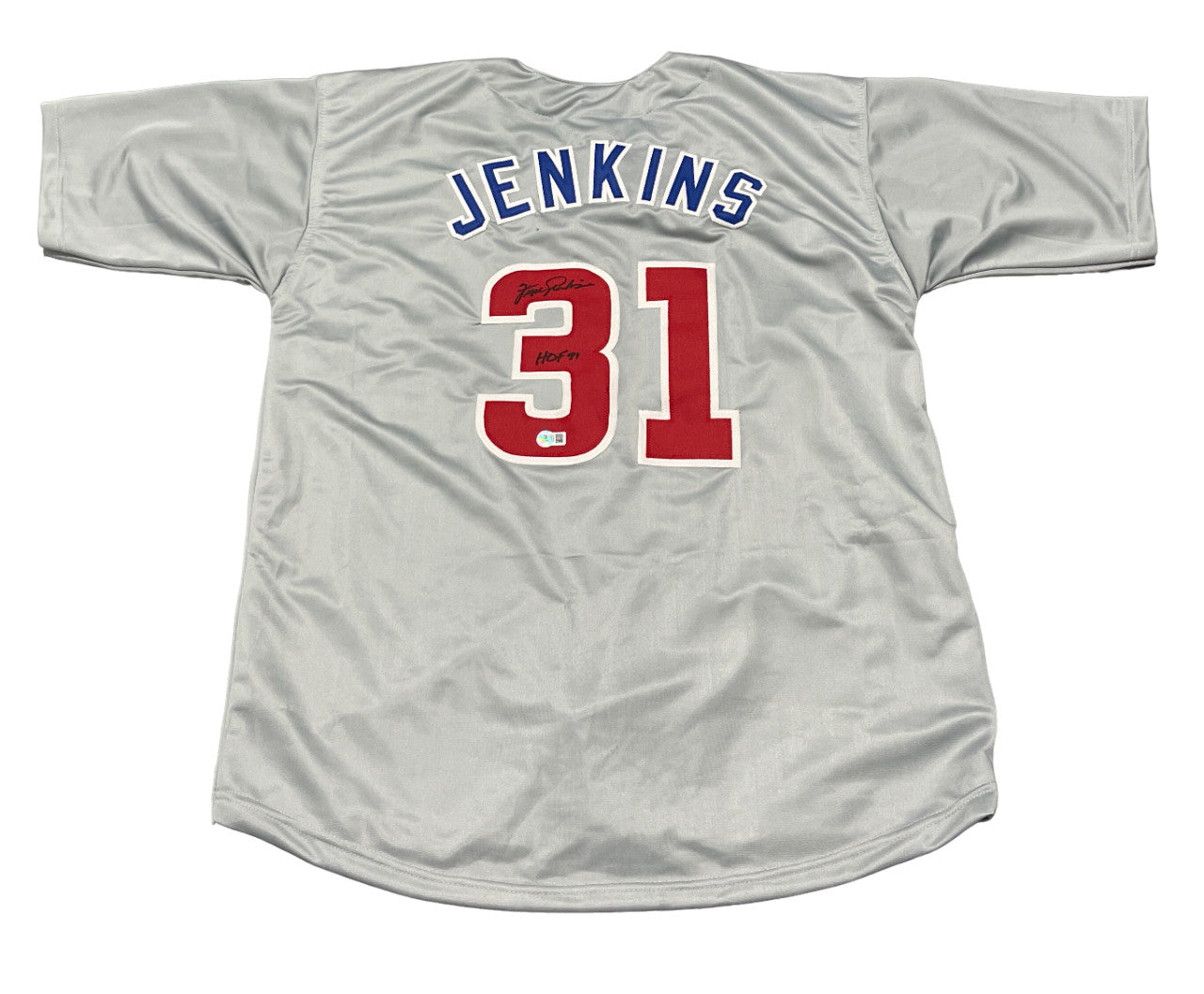 Fergie Jenkins Chicago Cubs Signed Custom Jersey (HOF 91) - Beckett BAS