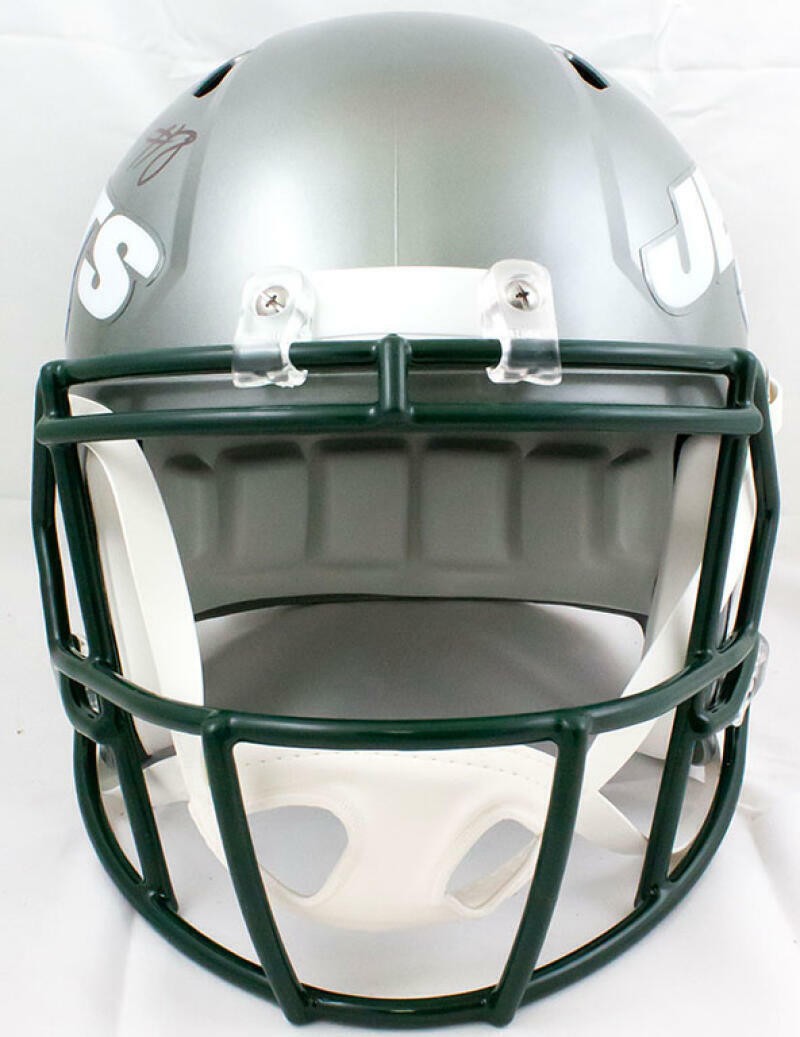 Elijah Moore Signed New York Jets Full Size Flash Speed Helmet
