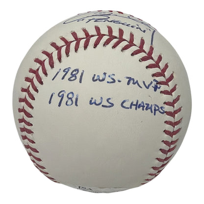 Ron Cey Signed Los Angeles Dodgers Baseball with 4 Inscriptions