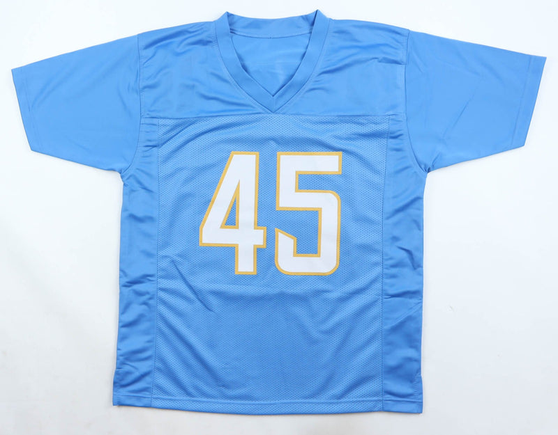 Tuli Tuipulotu Autographed Los Angeles Chargers Light Blue Jersey