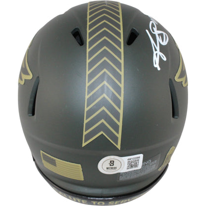 AJ Brown Signed Philadelphia Eagles 2025 Salute to Service Mini Helmet