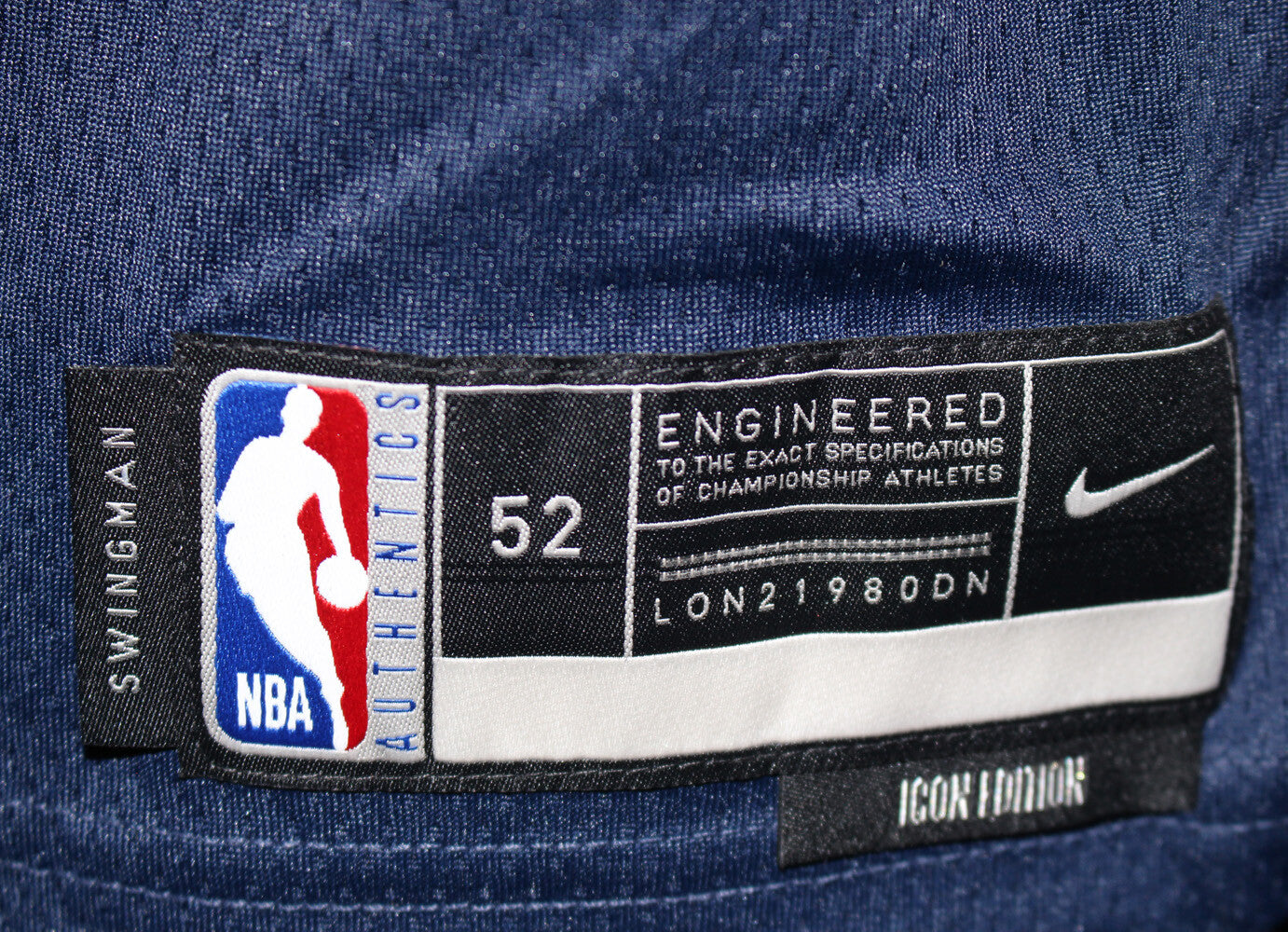 Jamal Murray Signed Denver Nuggets Dark Blue Swingman Jersey Size 52