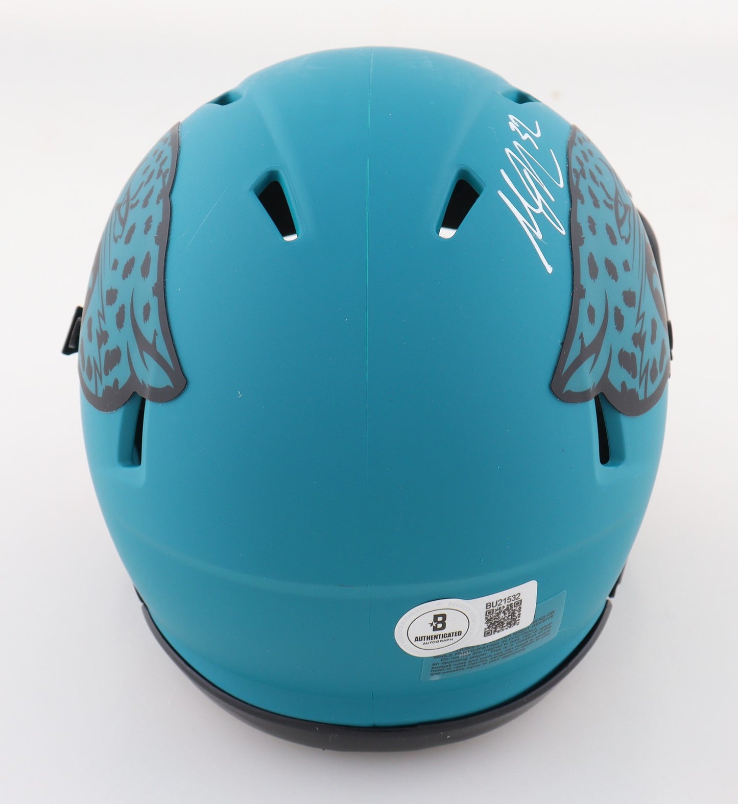 Maurice Jones-Drew Jacksonville Jaguars Signed Rave Alternate Mini Helmet