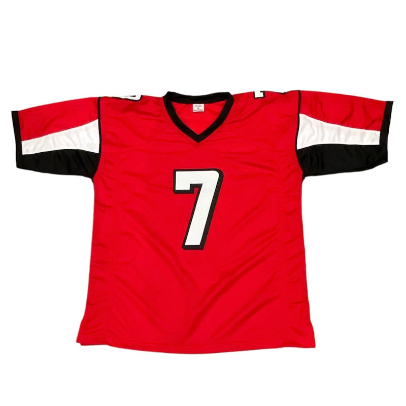 Michael Vick Signed Atlanta Falcons Custom Jersey (Beckett Witnessed)